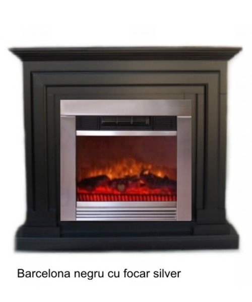 SEMINEU ELECTRIC BARCELONA NEGRU CU FOCAR SILVER